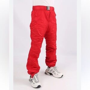 Vintage Obermeyer Ski Snowboard Winter Waterproof Pants Red Black Extra large